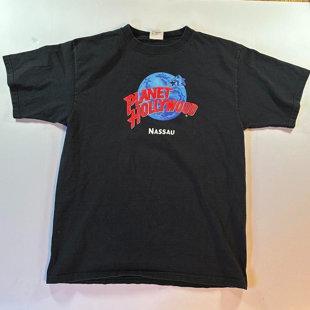 Vintage 90s Planet Hollywood Tee - Vintage Planet Hollywood Nassau T Shirt